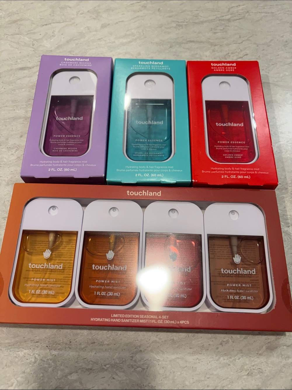 Touchland Power Mist Hydrating Hand & Body Mists - Assorted Colors
